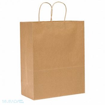 GRAINGER APPROVED Shopping Bag Merchandise Brown PK250, 12R077