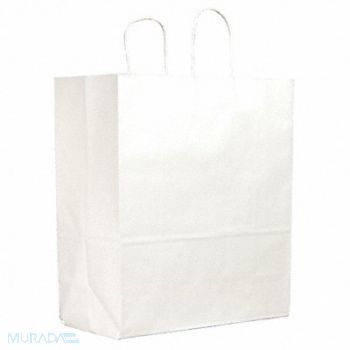 GRAINGER APPROVED Shopping Bag Merchandise White PK250, 12R086