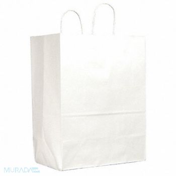 GRAINGER APPROVED Shopping Bag Merchandise White PK250, 12R087