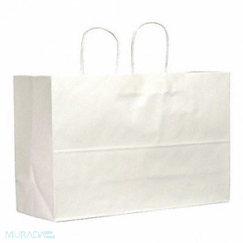 GRAINGER APPROVED Shopping Bag Merchandise White PK250, 12R088