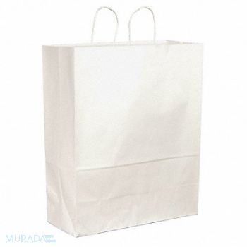 GRAINGER APPROVED Shopping Bag Merchandise White PK200, 12R090