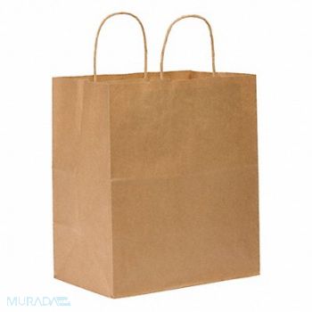 GRAINGER APPROVED Shopping Bag Merchandise Brown PK250, 12R091