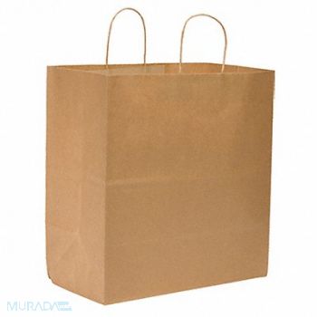 GRAINGER APPROVED Shopping Bag Merchandise Brown PK200, 12R092