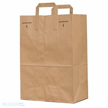 GRAINGER APPROVED Grocery Bag Brown PK300, 12R117