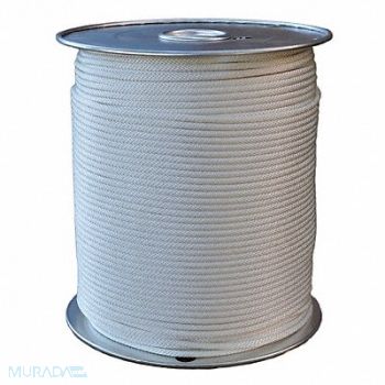 ALL GEAR Rope PES Braided 3/16 in Dia 500 ft L, 12R269