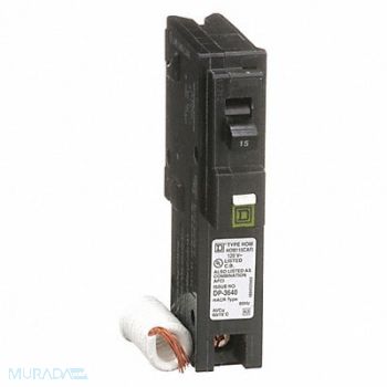 SQUARE D Circuit Breaker 15A Plug In 120V 1P, 12R452