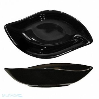 ITI Leaf Fruit Dish 2-1/2 Oz Black PK48, 12R934