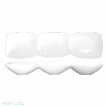 ITI Bowl 3-Compartment 4 Oz White PK24, 12R942