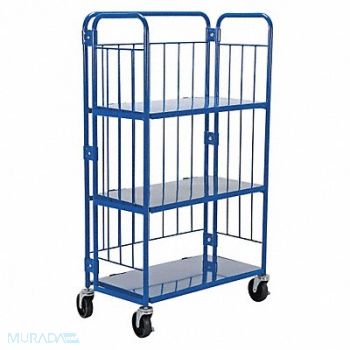 VESTIL Blue Nestable Roller Container 34 x 59, 44RT02