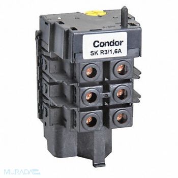 CONDOR USA INC Thermal Overload 1 to 1.6A 3 Phase MDR3, 12T093