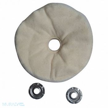GRAINGER APPROVED Buffing Wheel Loose Sewn 8 In Dia., 12U086