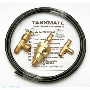 CONRADER Auto Drain Valve 1/4 in NPT 500 psi, 12U302