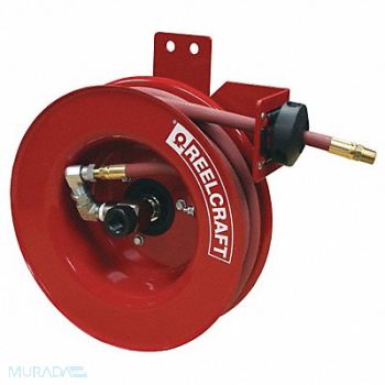 REELCRAFT Spring Return Hose Reel 1/4 MNPT 50 ft, 12U320