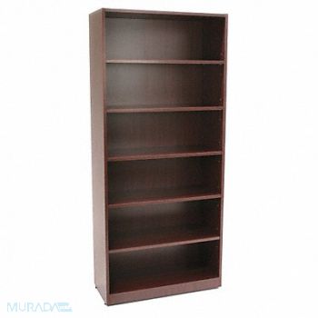 REGENCY Bookcase Legacy Series 6-Shelf Mahogany, 12U506