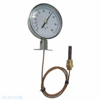 GRAINGER APPROVED G2659 Analog Panel Mt Thermometer 30 to 240F, 12U612