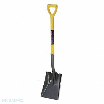 WESTWARD Square Point Shovel 27 in Handle 14 ga., 12V171