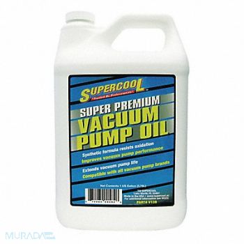 SUPERCOOL Vacuum Pump Oil 1 gal Can 75 SAE Grade, 12V186