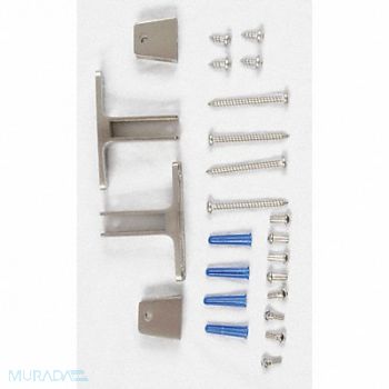 ASI GLOBAL PARTITIONS Panel Bracket SS Brushed, 12V401