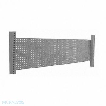 BENCHPRO G4866 Pegboard Backwall 72 W x 2 D x 14 H Gray, 12V654