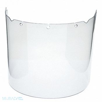 MSA Visor Clear Propionate 17InW 8InH, 12V771