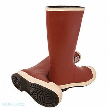 TINGLEY G3089 Rubber Boot Men s 15 Knee Red PR, 12W897