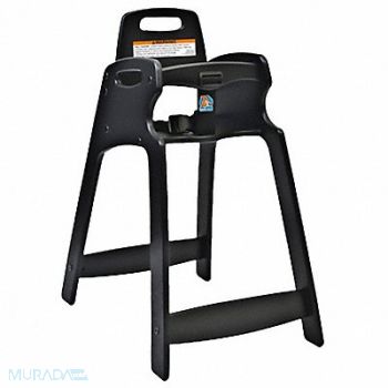 KOALA KARE PRODUCTS Eco High Chair Assembled Black, 12Y383