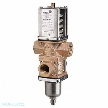 JOHNSON CONTROLS Water Reg Valve 3 Way 1-1/2in. NPT, 35LZ01