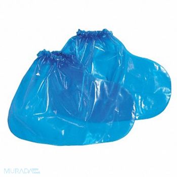 POLYCO Shoe Covers L Blue ISO 6 PK200, 12Z601