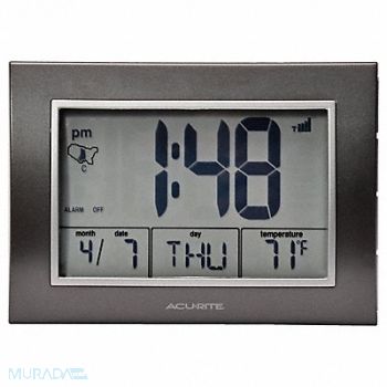 ACURITE Atomic Desk Clock w/Temperature, 51XJ47