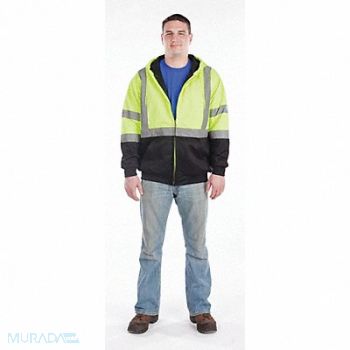 UTILITY PRO Class 3 Zip Hooded Softshell Tall L, 132C68