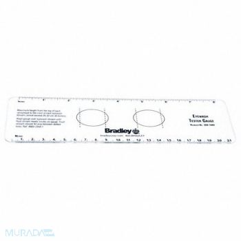 BRADLEY Eyewash Tester Gauge, 133N56