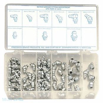 PRECISION BRAND Hydraulic Grease Fitting Metric Stl PK95, 42DJ70