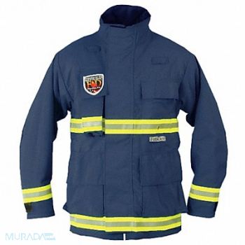 FIRE-DEX USAR Jacket Navy 2XL Nomex, 13A302
