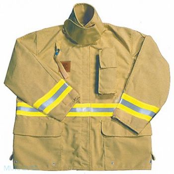 FIRE-DEX Wildland Coat Tan Cotton 3X, 13A357