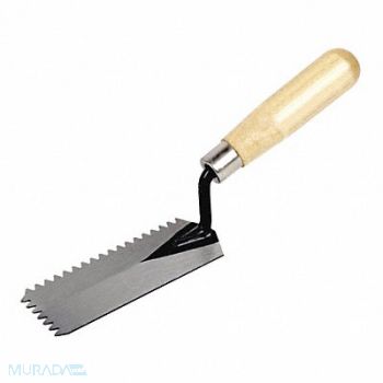 WESTWARD Margin Trowel 2-Sided 6x2 Hard Grip, 13A581