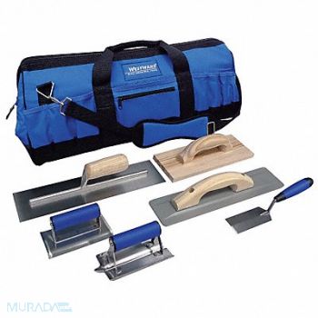 WESTWARD Concrete Apprentice Tool Kit 7 Pc, 13A756
