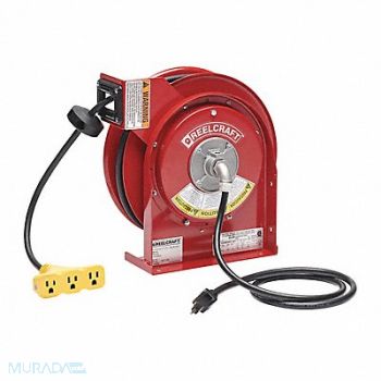REELCRAFT Cord Reel Triple Outlet, 22KW42
