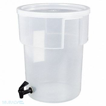 CARLISLE Beverage Dispenser Round 5 Gal Black, 13F144