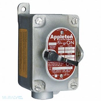 APPLETON ELECTRIC Motor Switch 20A 600V Dead-End Hub 1 2P, 13F838