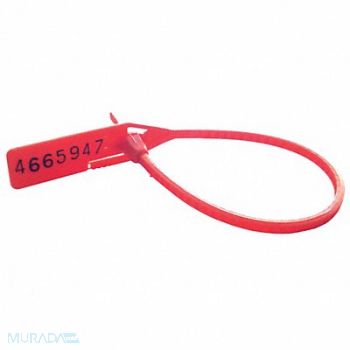 CORTECH Cinch-up Locking Seal Red PK100, 13G478
