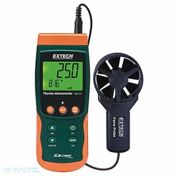 EXTECH Data Logging Anemometer 80 to 4930 fpm, 13G529