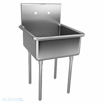 JUST MANUFACTURING Just Scullery Sink Squar 24inx24inx12in, 13G594