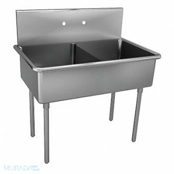 JUST MANUFACTURING Just Scullery Sink Squar 24inx24inx12in, 13G605