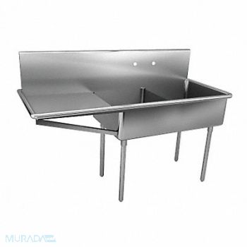 JUST MANUFACTURING Just Scullery Sink Rect 15inx24inx12in, 13G599
