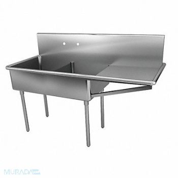 JUST MANUFACTURING Just Scullery Sink Rect 15inx24inx12in, 13G601
