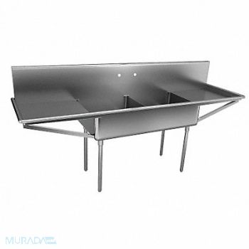 JUST MANUFACTURING Just Scullery Sink Rect 18inx24inx12in, 13G604