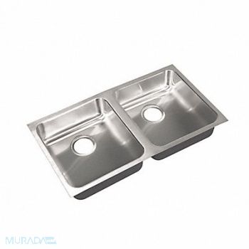 JUST MANUFACTURING Just Under Sink Rect 14inx16inx5-1/2in, 13G637