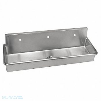 JUST MANUFACTURING Just WashUp Sink Rect 57inx16-1/2inx8in, 13G645