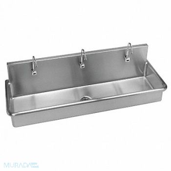 JUST MANUFACTURING Just WashUp Sink Rect 57inx16-1/2inx8in, 13G646