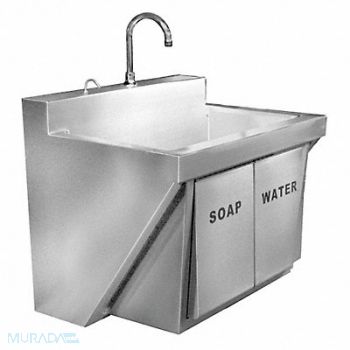 JUST MANUFACTURING Just Scrub Sink Rect 30inx17-1/2inx11in, 13G649